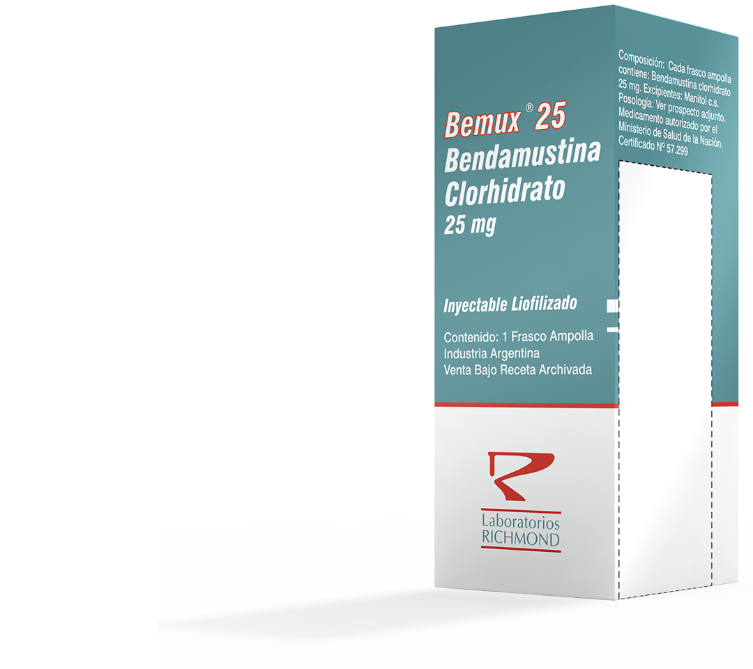 Bemux Bendamustine 25-100 mg de Laboratorios Richmond