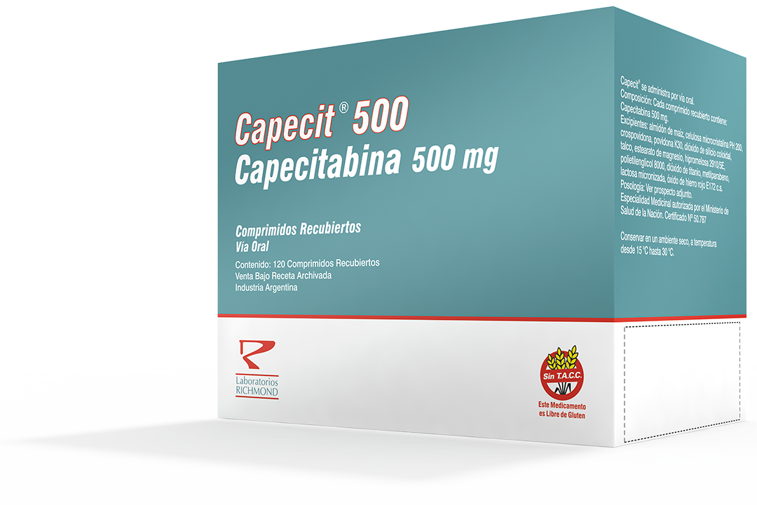 Capecit Capecitabina 500 mg de Laboratorios Richmond