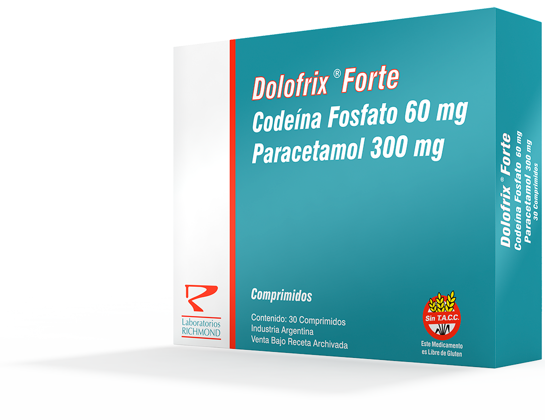 Dolofrix Forte Codeína 60 mg + Paracetamol 300 mg de Laboratorios Richmond