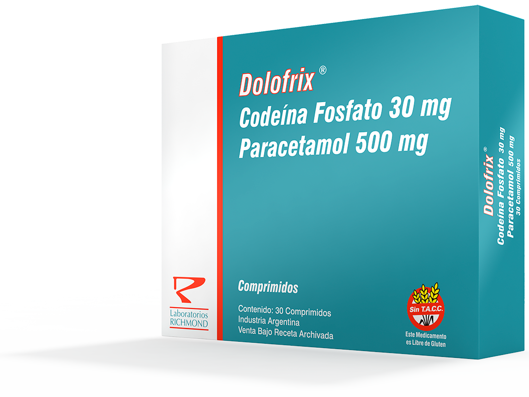 Dolofrix Codeína 30 mg + Paracetamol 500 mg de Laboratorios Richmond