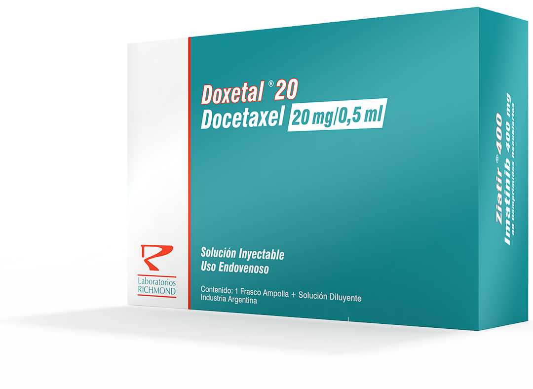 Doxetal Docetaxel 20-80 mg de Laboratorios Richmond