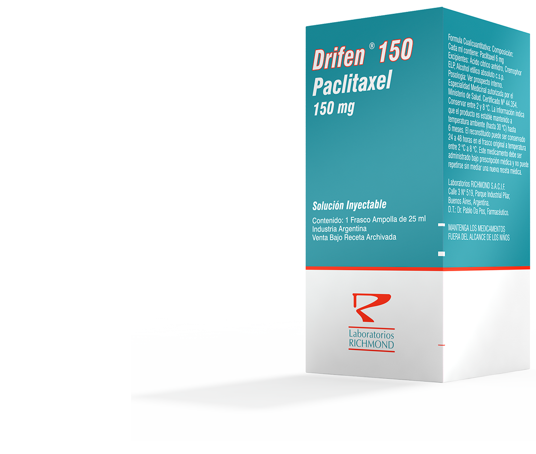 Drifen Paclitaxel 30-150 mg de Laboratorios Richmond