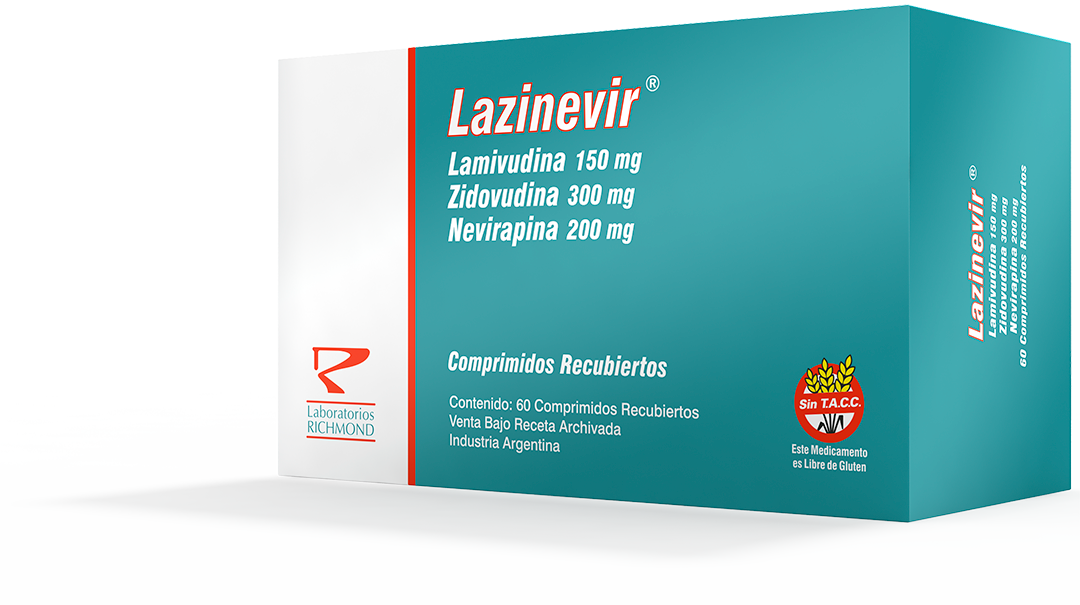 Lazinevir Lamivudina 150 mg + Zidovudina 300 mg + Nevirapina 200 mg de Laboratorios Richmond