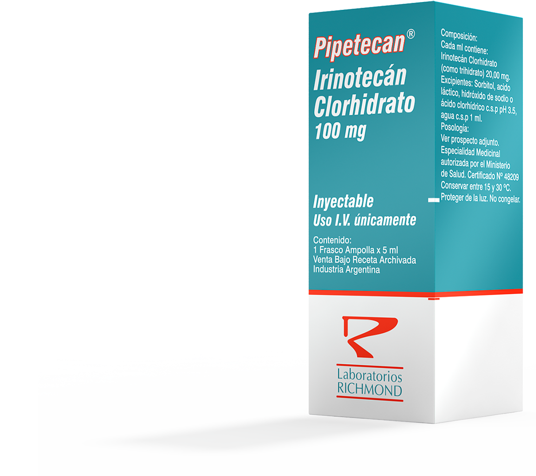 Pipetecan Irinotecán 100 mg de Laboratorios Richmond