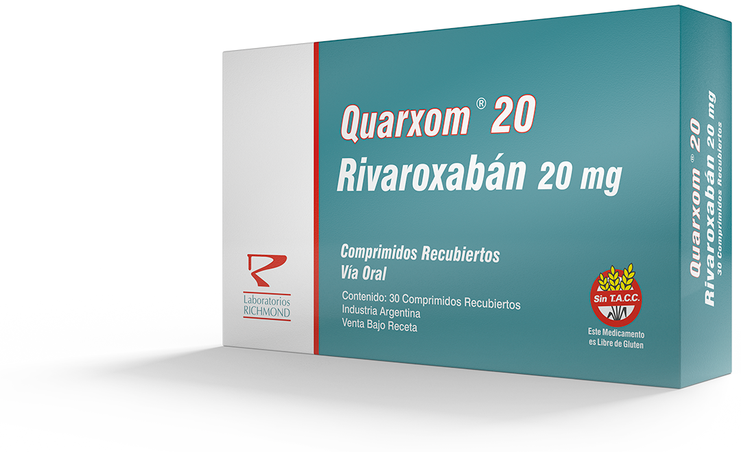 Quarxom Rivaroxaban 2.5, 10, 15, 20 mg de Laboratorios Richmond