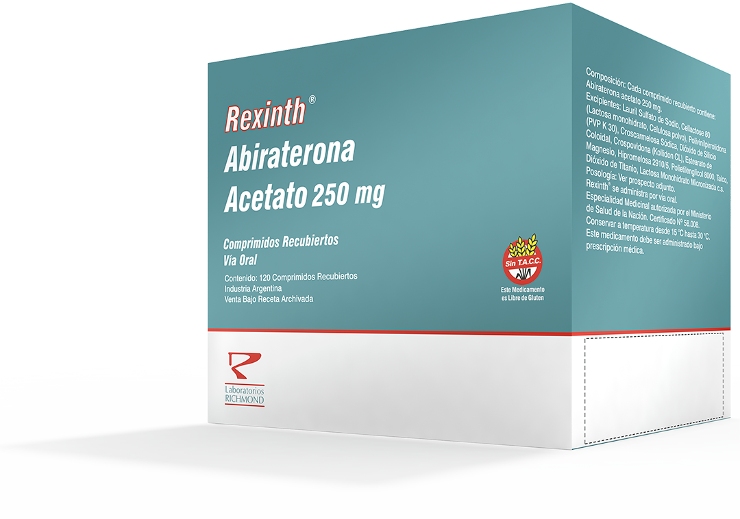 Rexinth Abiraterona 250 mg de Laboratorios Richmond