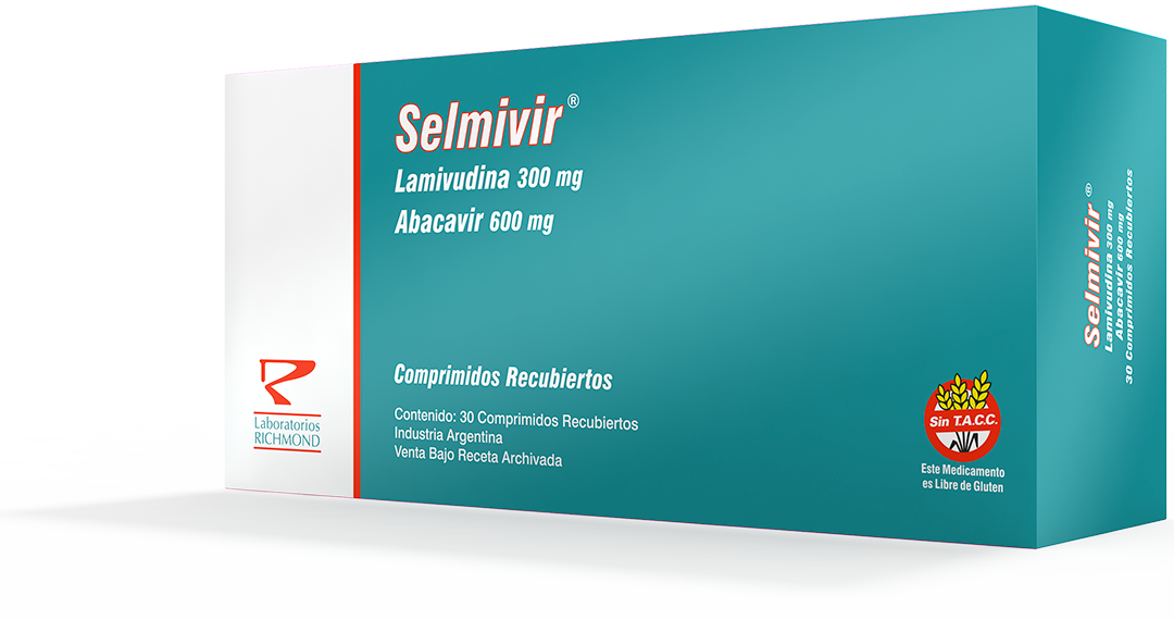 Selmivir Abacavir 600 mg + Lamivudina 300 mg de Laboratorios Richmond