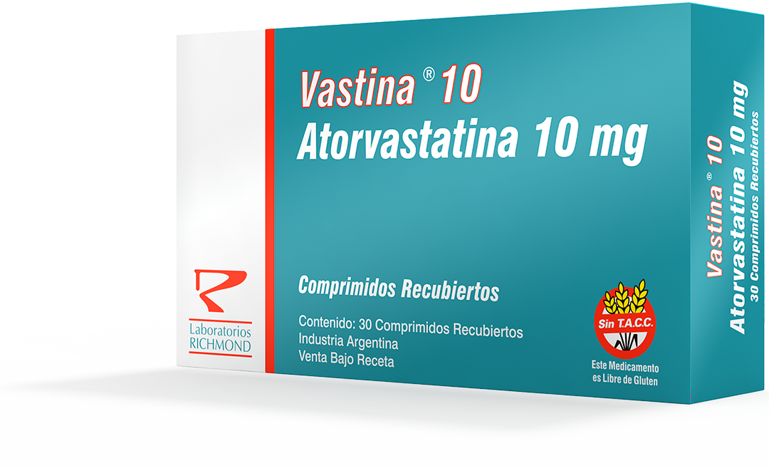 Vastina Atorvastatina 10-20 mg de Laboratorios Richmond