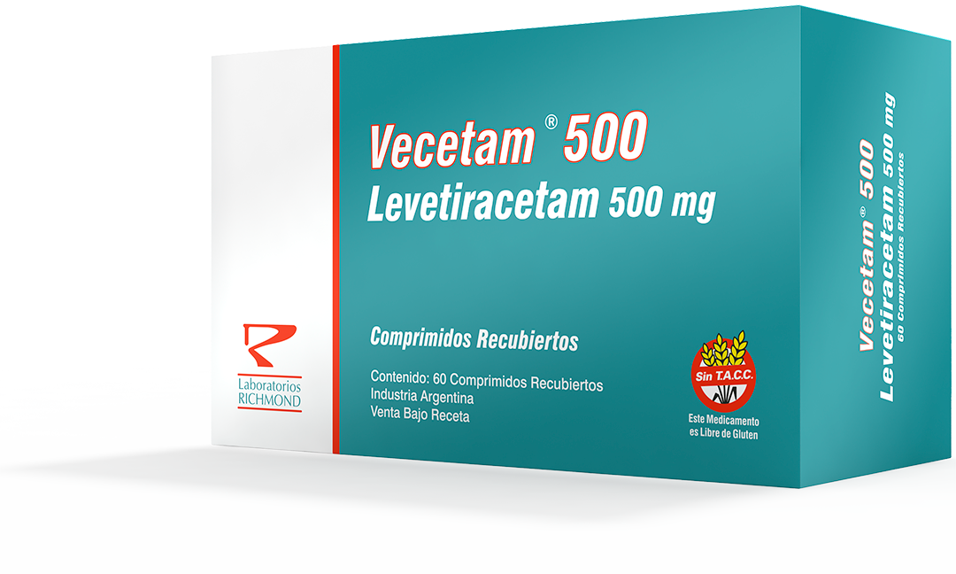 Vecetam Levetiracetam 500-1000 mg de Laboratorios Richmond