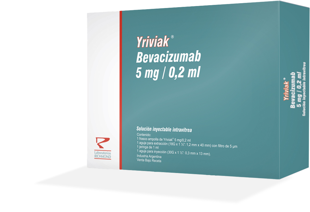 Yriviak Bevacizumab 5 mg/0,2 ml de Laboratorios Richmond